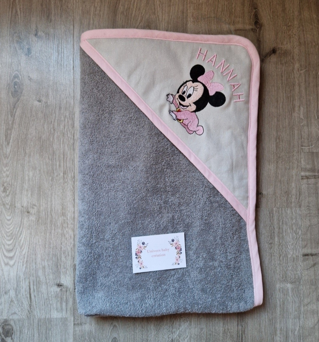 Cape de Bain Personnalisée – Broderie Prénom